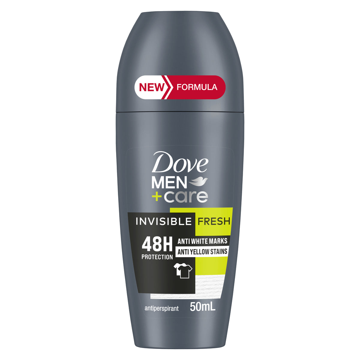 Dove Men+Care Antiperspirant Deodorant roll-on Invisible Dry Anti-white marks. Anti-yellow stains 50ml