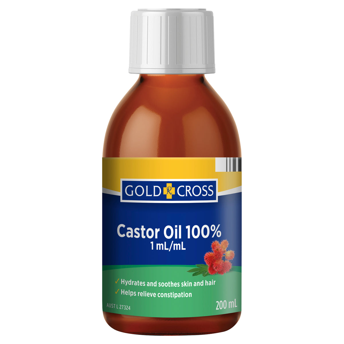Gold Cross Castor Oil 200mL