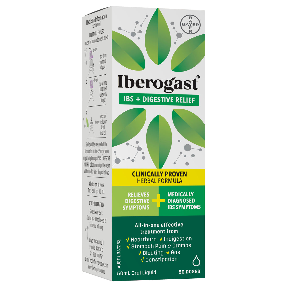 Iberogast IBS + Digestive Relief Clinically Proven Herbal Liquid 50mL