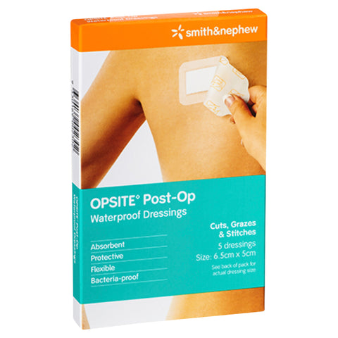 Opsite Pakistan OPSITE POST-OP 6.5 X 5CM PK 5 – OzChemist Australia