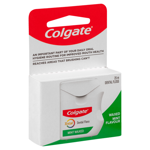 Colgate Total Mint Waxed Dental Floss 25m