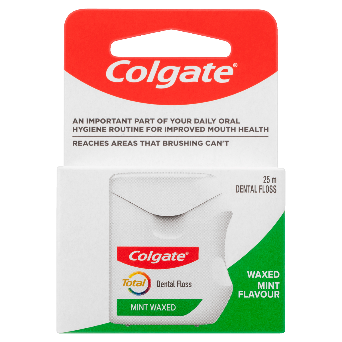 Colgate Total Mint Waxed Dental Floss 25m