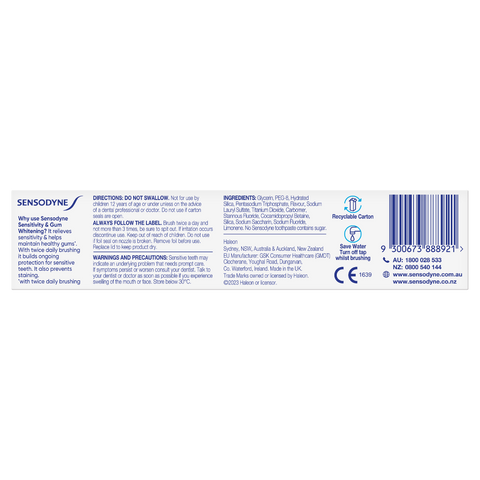 Sensodyne Sensitivity & Gum Whitening Toothpaste 100g