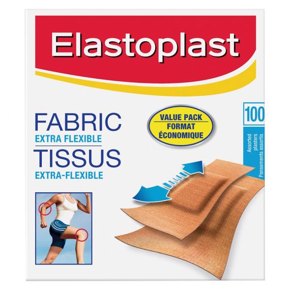 Elastoplast Fabric Strip Assorted 100 Pack