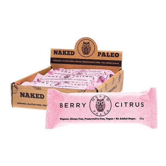 NAKED PALEO PALEO BARS BERRY CITRUS 65G 10PK