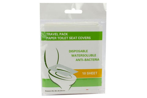 Safe Home Care Disposable Paper Toilet Seat Covers Biodegradable 10pcs Travel