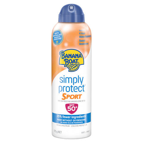 Banana Boat Simply Protect Sport Sunscreen Spray SPF 50+ 175g