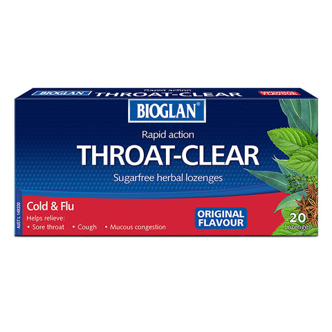 Bioglan Rapid-Action Throat Clear 20 Pack