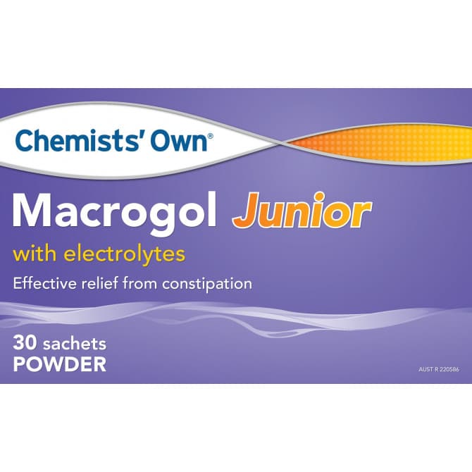 Chemist's Own MACROGOL JUNIOR PWDR 6.88G 30PK (Generic for Movichol Junior)
