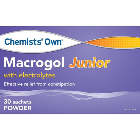Chemist's Own MACROGOL JUNIOR PWDR 6.88G 30PK (Generic for Movichol Junior)