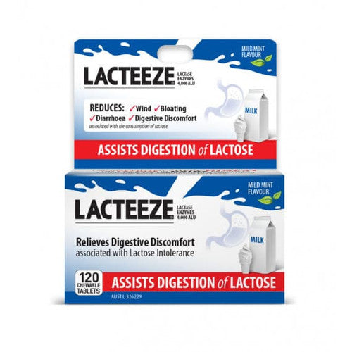 Lacteeze Extra Strength 120 Tablets