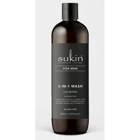 Sukin For Men 3in1 Wash Calming 500ml