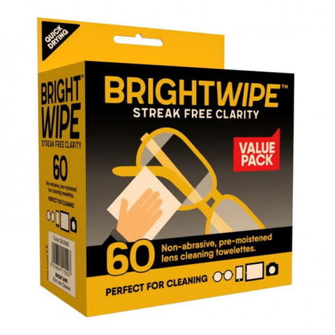 Bright Wipe Lens Towelettes 60 Pack