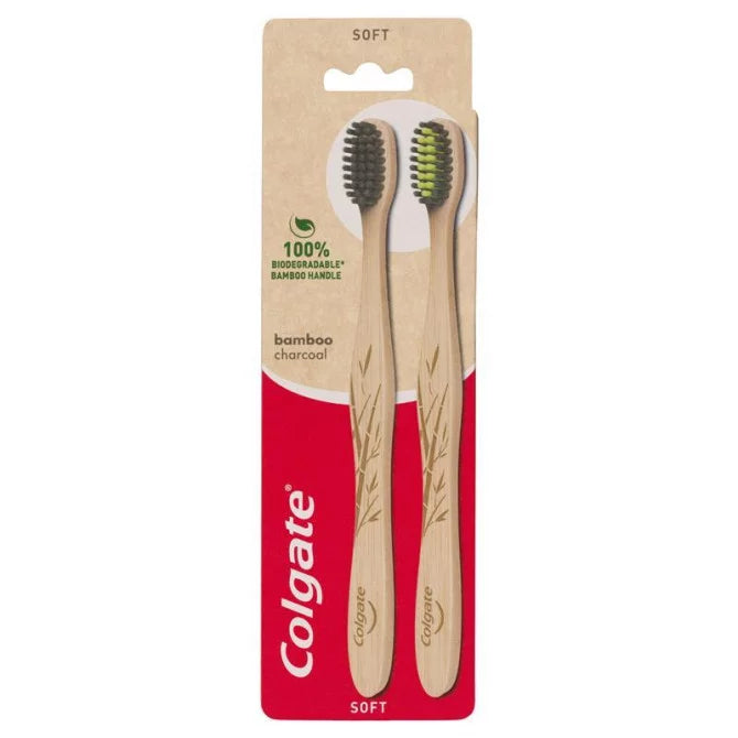 Colgate Bamboo Charcoal Toothbrush 2PK