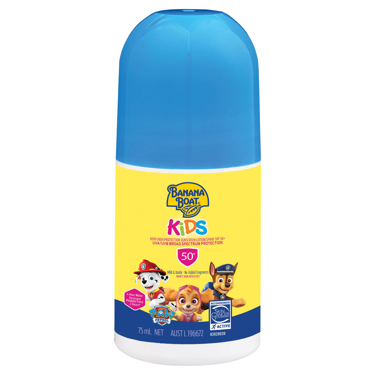 Banana Boat Kids Roll On Sunscreen SPF 50+ 75mL