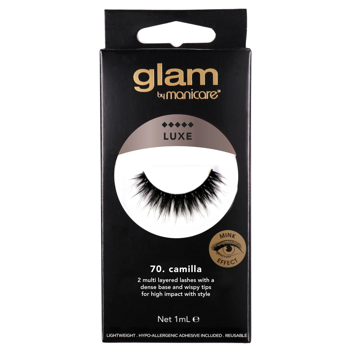 Glam By Manicare 70. Camilla Luxe Lashes