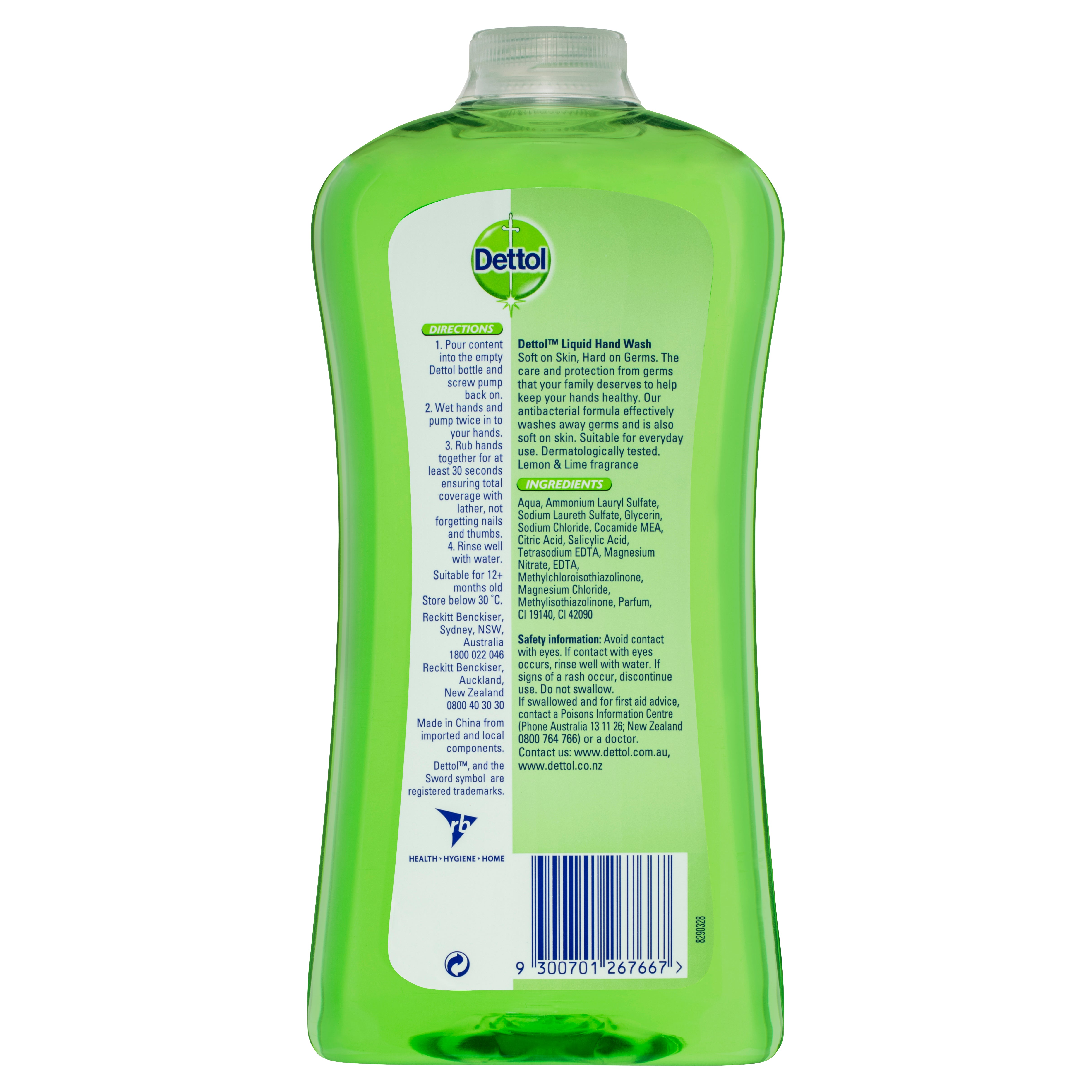 Dettol HWash LemLim RefreshRF 950ml