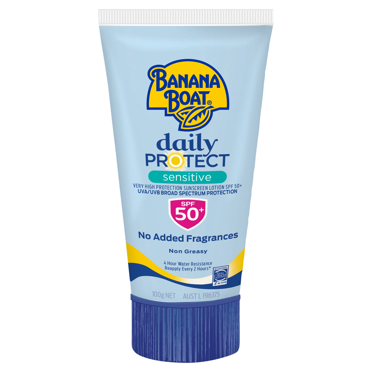 Banana Boat Daily Protect Sensitive Lotion SPF 50+ 100g