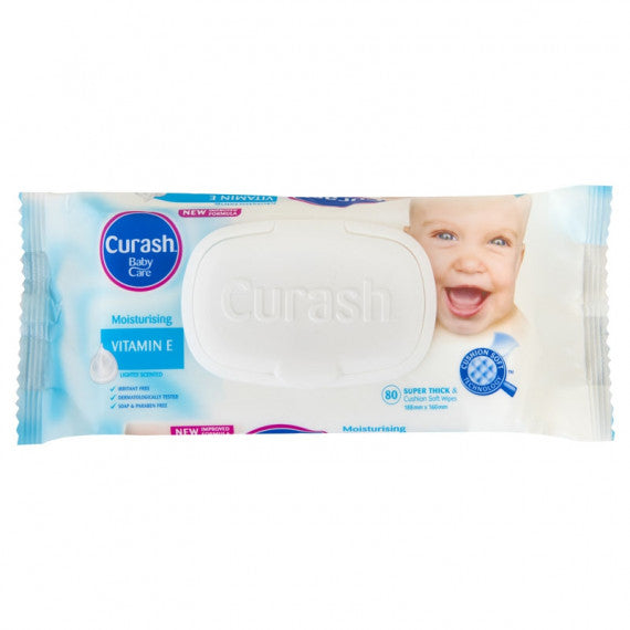 Curash Baby Wipes Super Thick 80 Pack