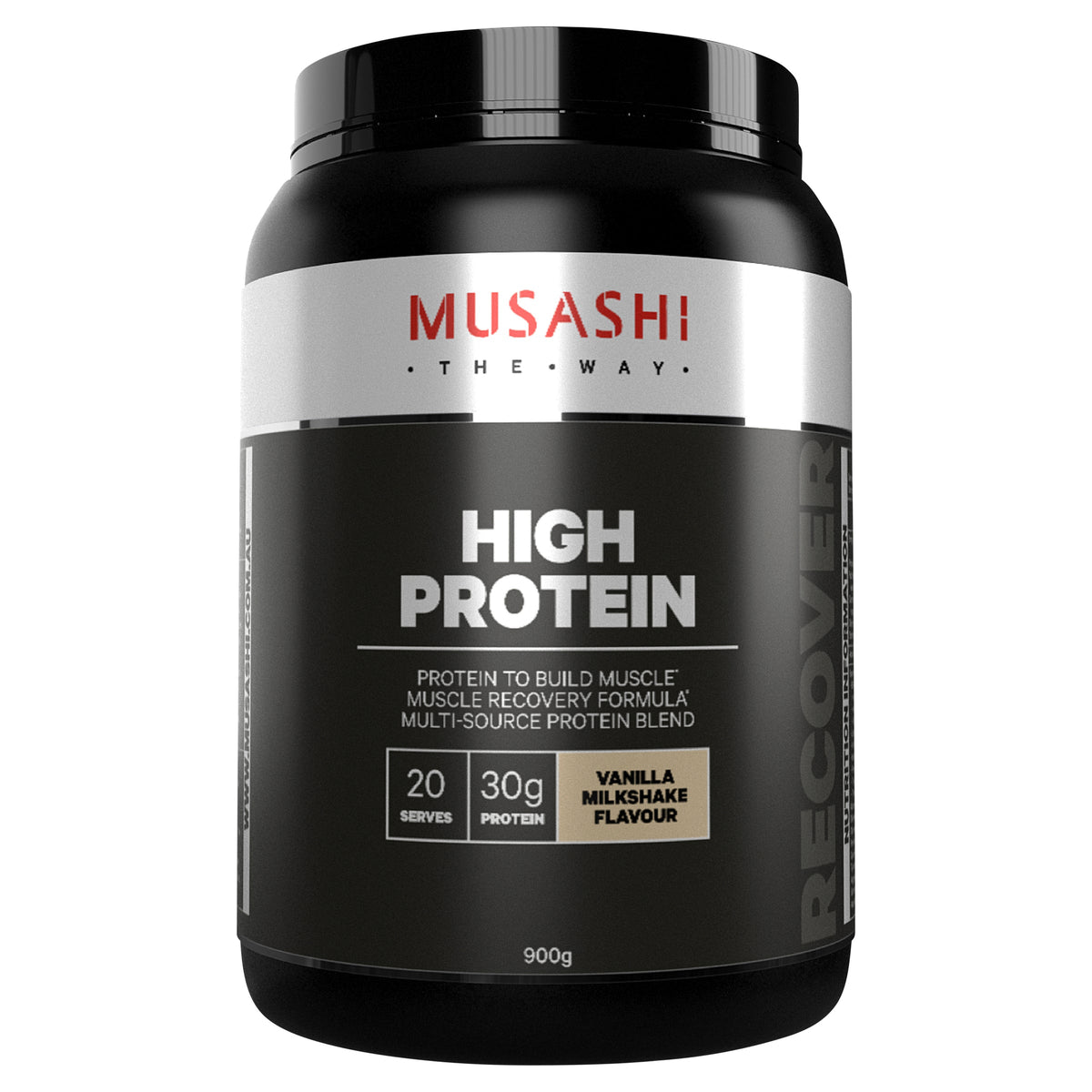 Musashi High Protein Powder Vanilla Milkshake 900g