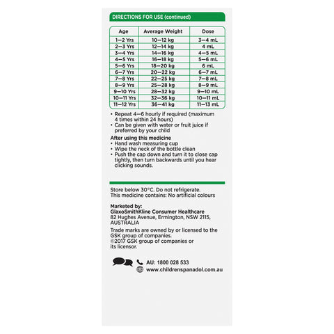 Panadol Elix 5-12yrs 200ml