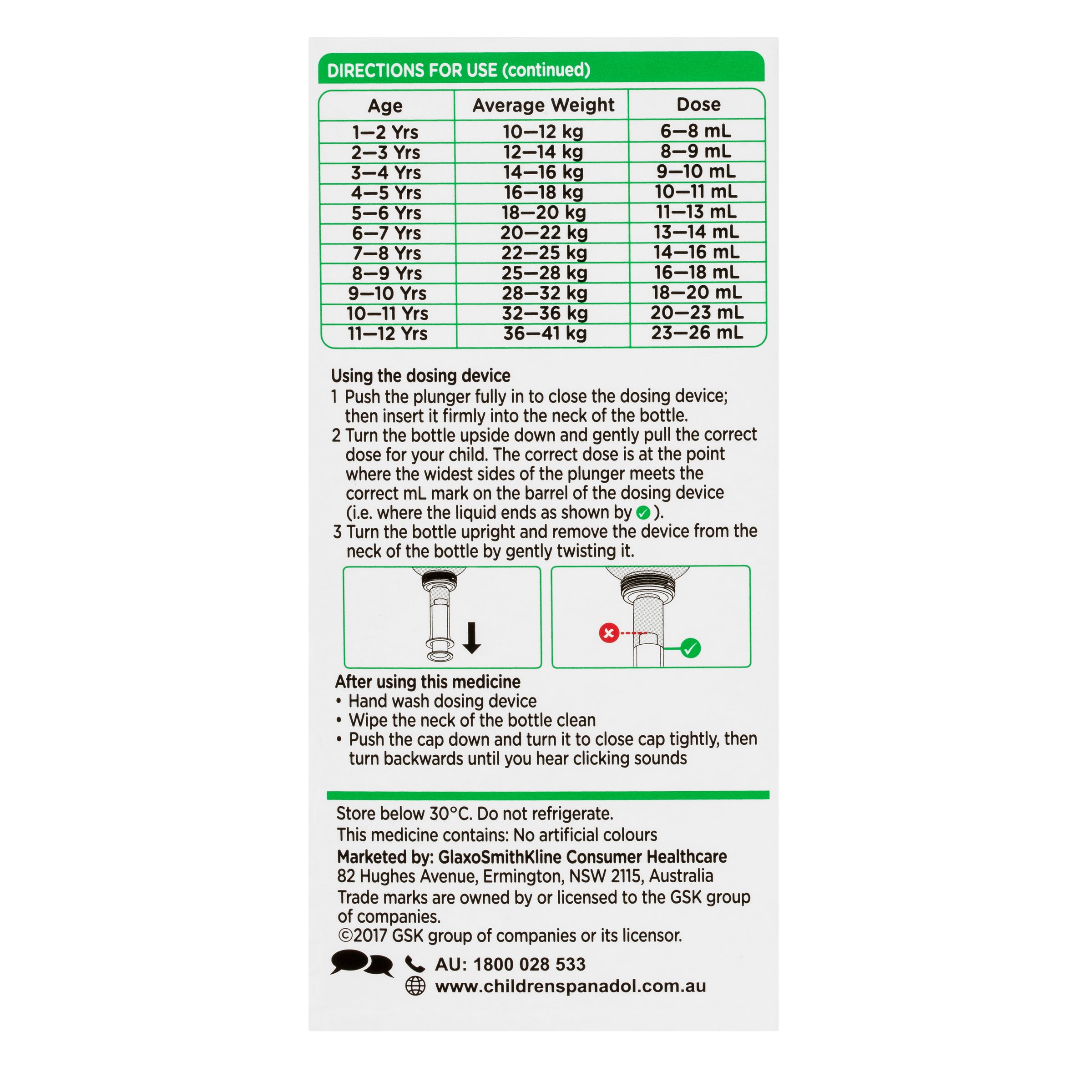 Panadol Chld 1-5 C/Fr Orng 100ml