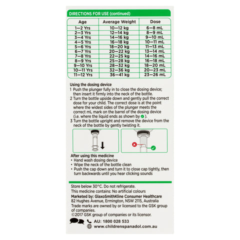 Panadol Chld 1-5 C/Fr Strawb 100ml