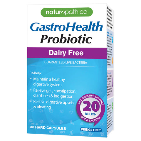 Naturopathica Gastrohealth Daily Probiotic Dairy Free 20 Billion 30 Capsules