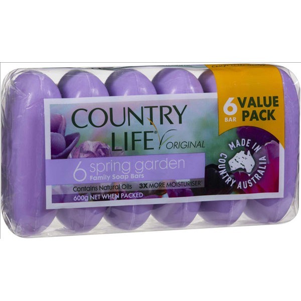 Country Life Spring Garden Soap 6PK