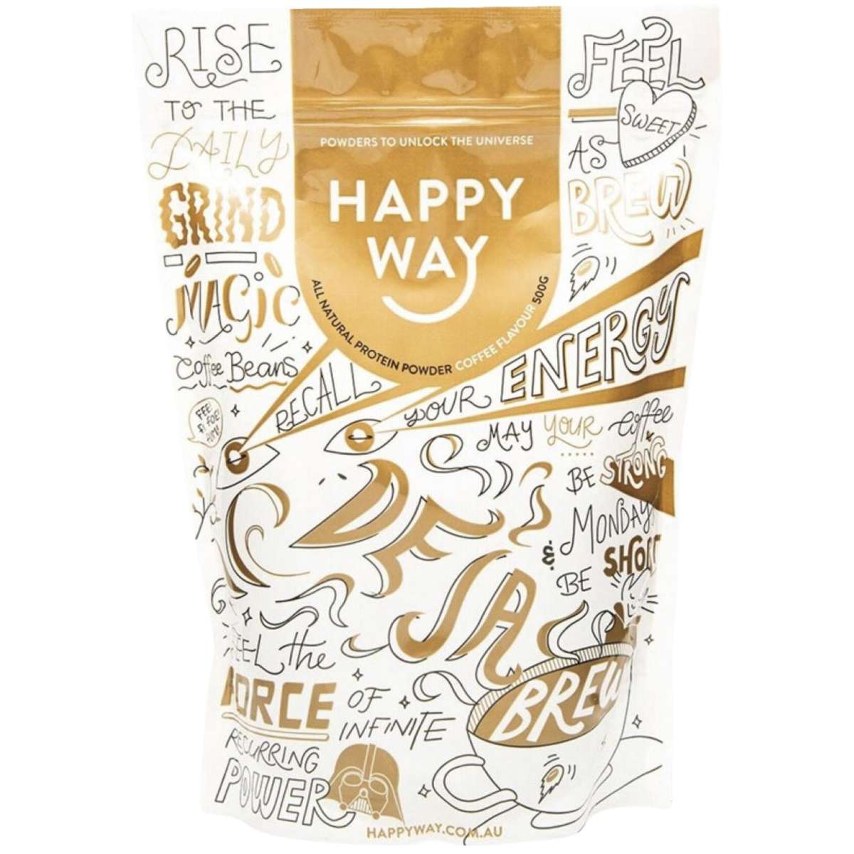 Happy Way Whey Protein Powder Coffee 500g
