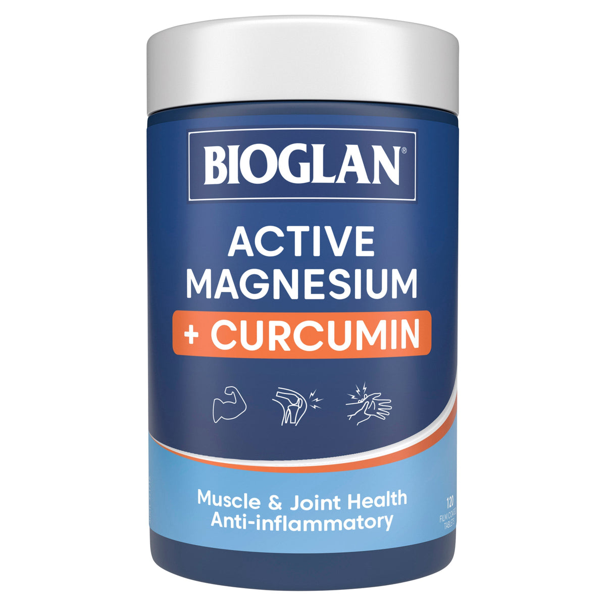 Bioglan Magnesium + Curcumin 120 Tablets