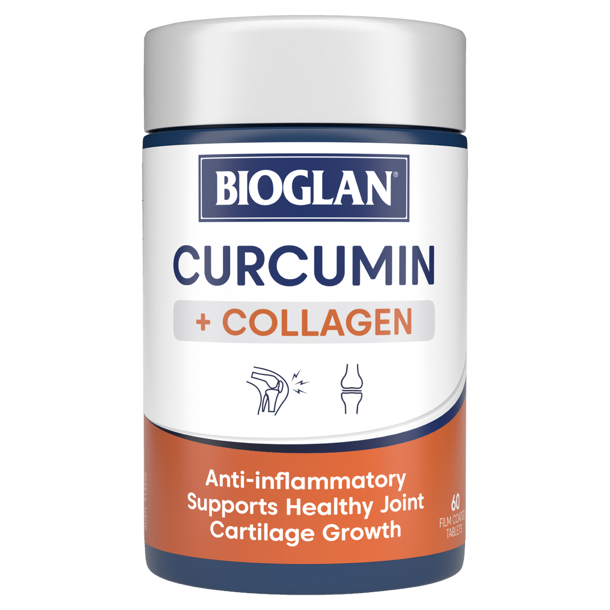 Bioglan Curcumin Plus Collagen For Joints 60 Tablets