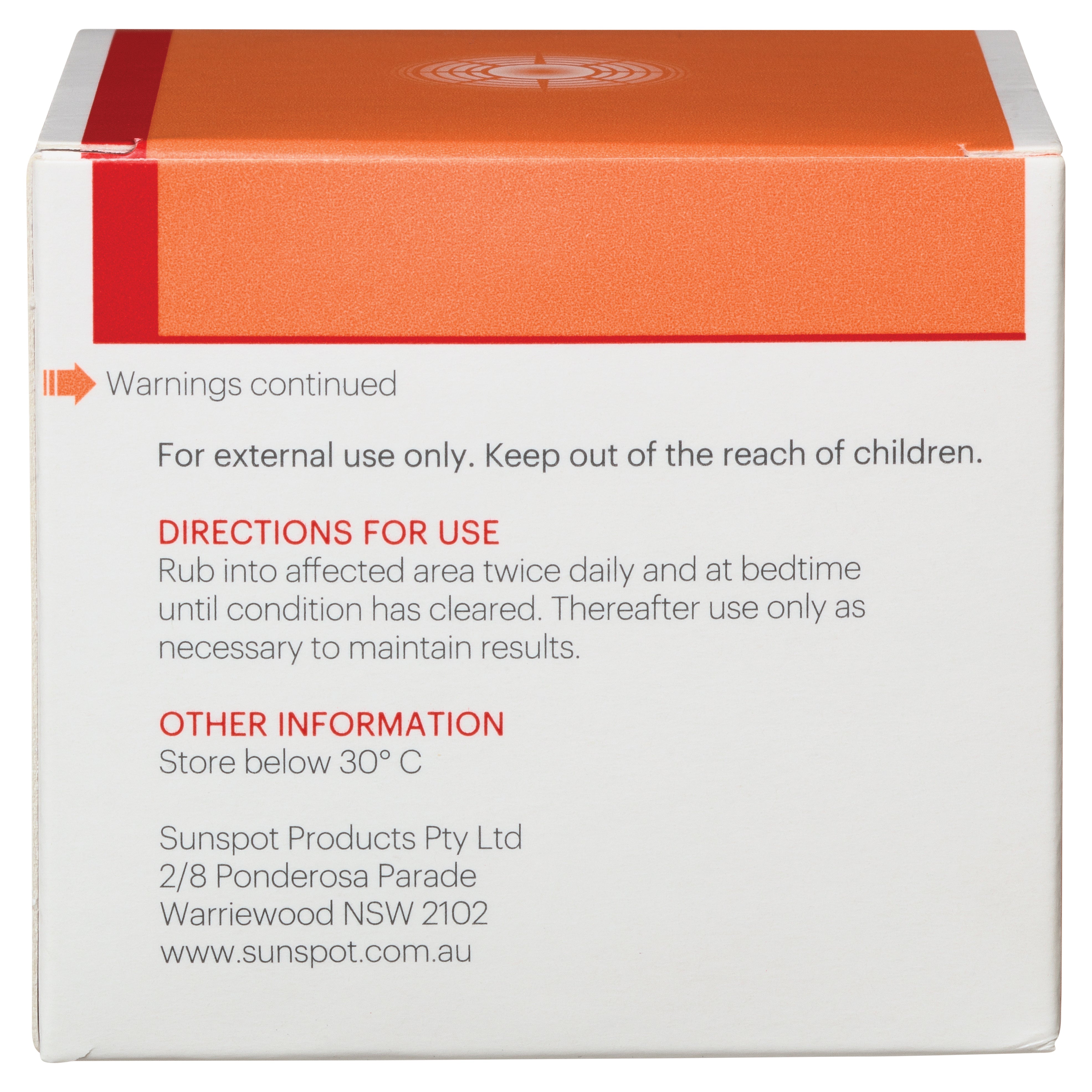 Plunkett Sunspot Crm 100g