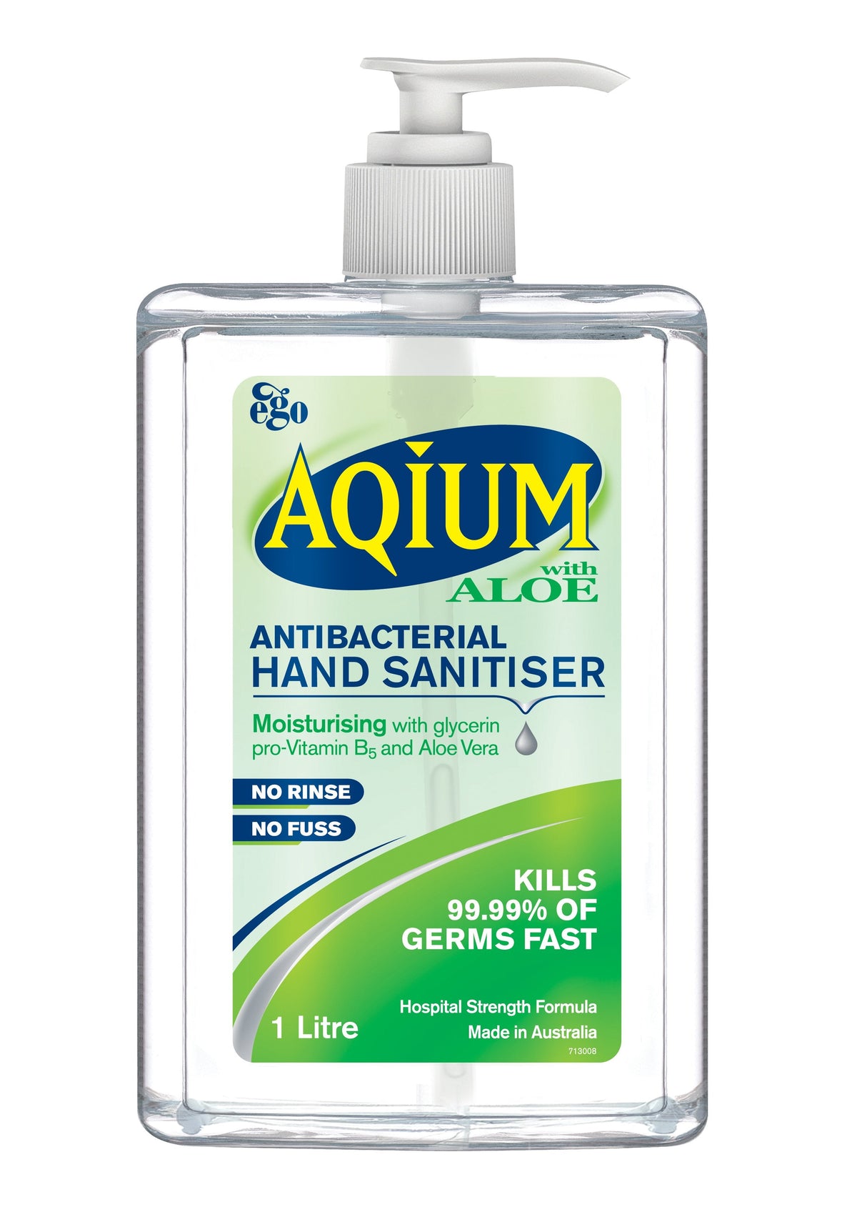 Ego Aqium Hand Sanitiser Aloe 1 Litre