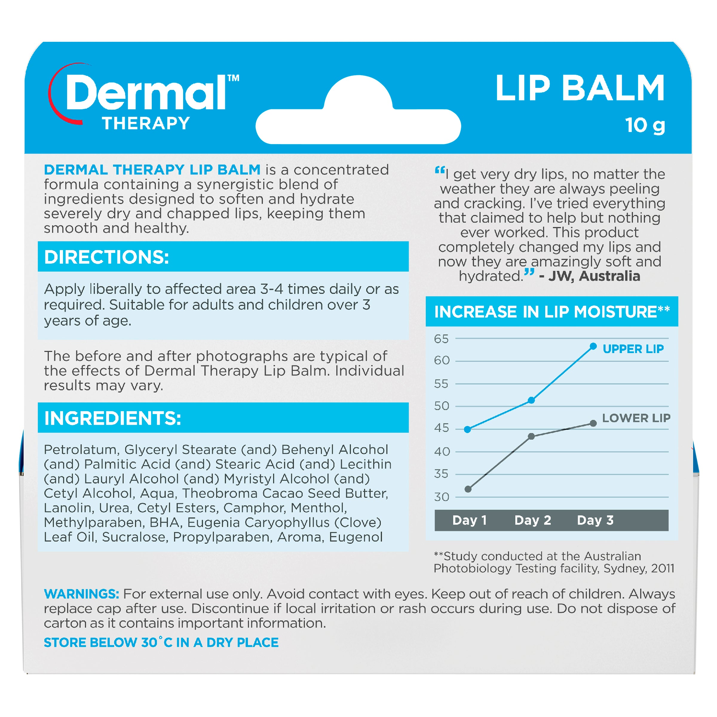 Dermal Thrpy Lip Balm 10g