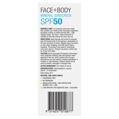 I/Zinc Face & Body SPF50 75g