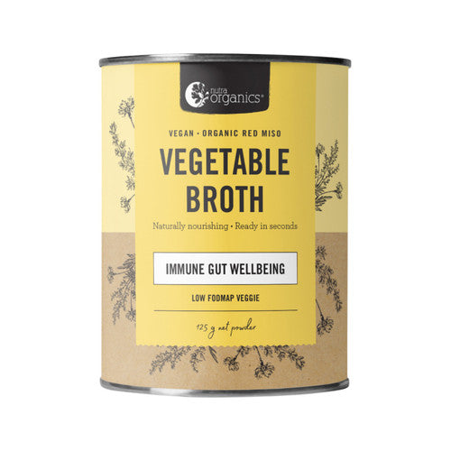 Nutra Organics Vegetable Broth Low FODMAP Veggie Flavour 125g