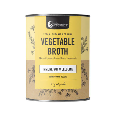 Nutra Organics Vegetable Broth Low FODMAP Veggie Flavour 125g