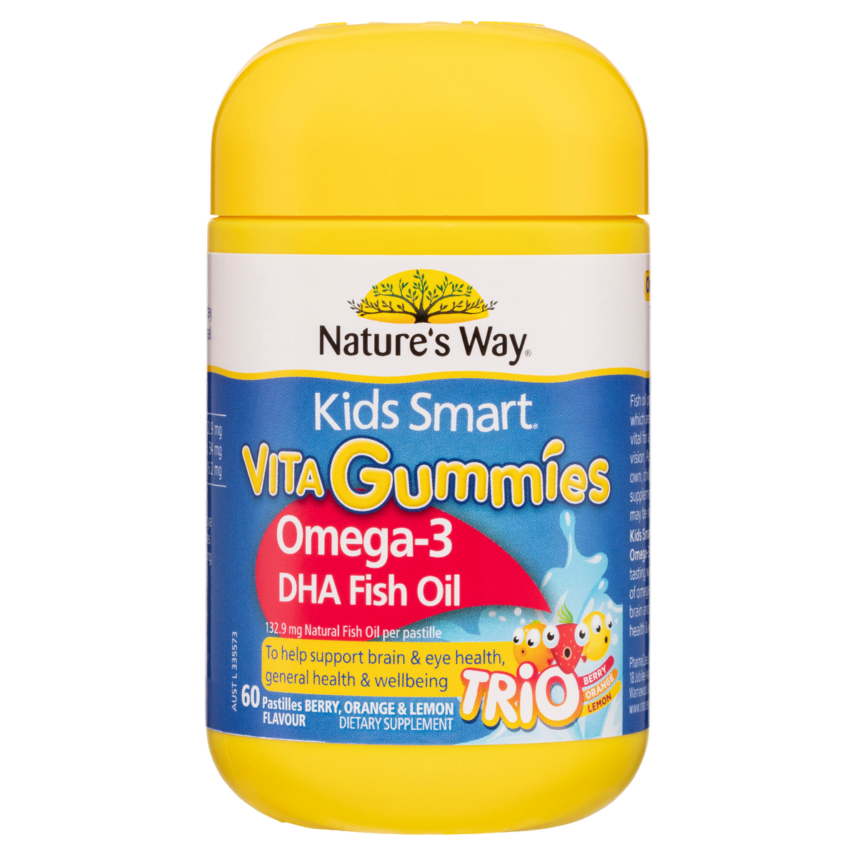 Natures Way Kids Smart Vita Gummies Omega 3 Fish Oil 60 Gummies