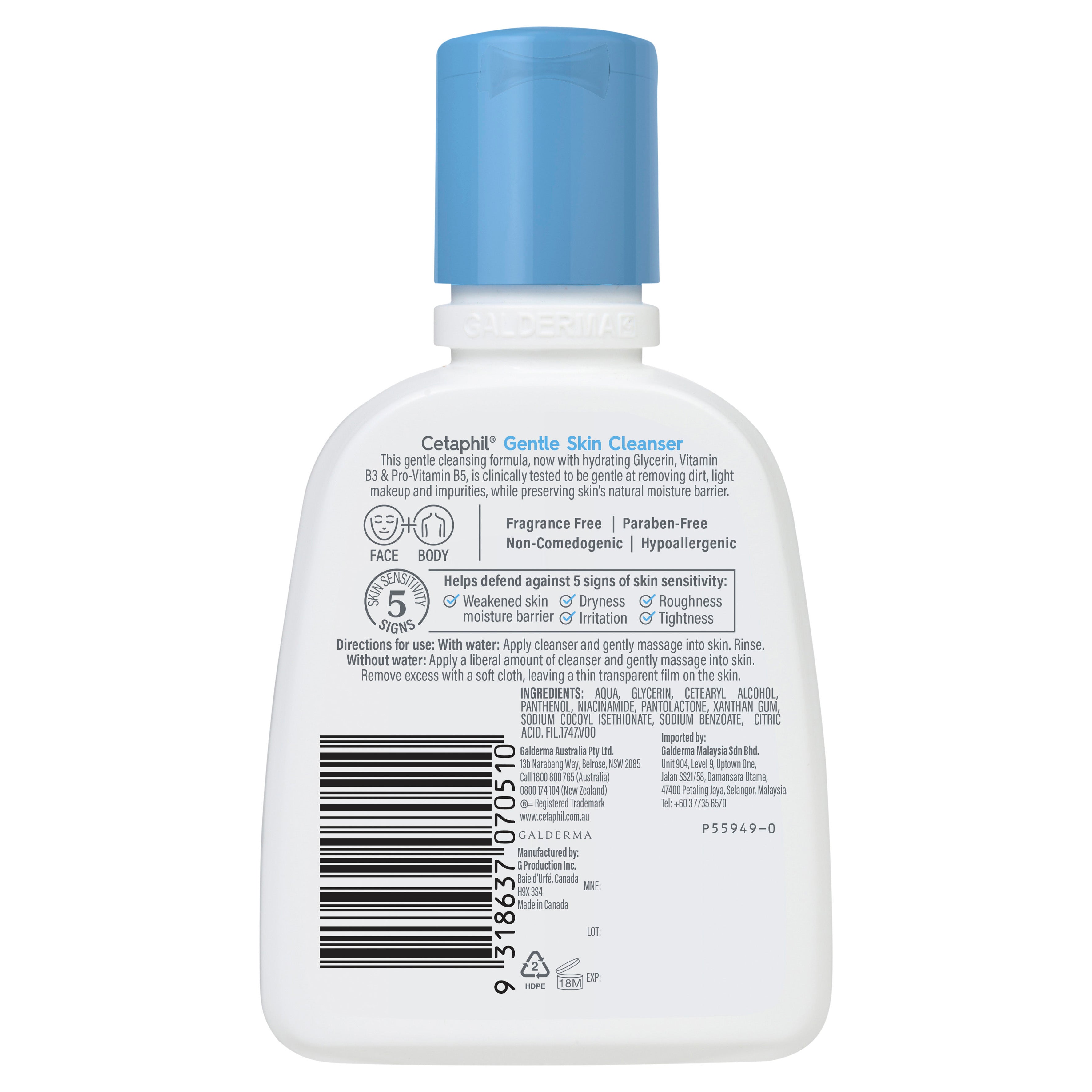 Cetaphil Gent Skn Clns 125ml