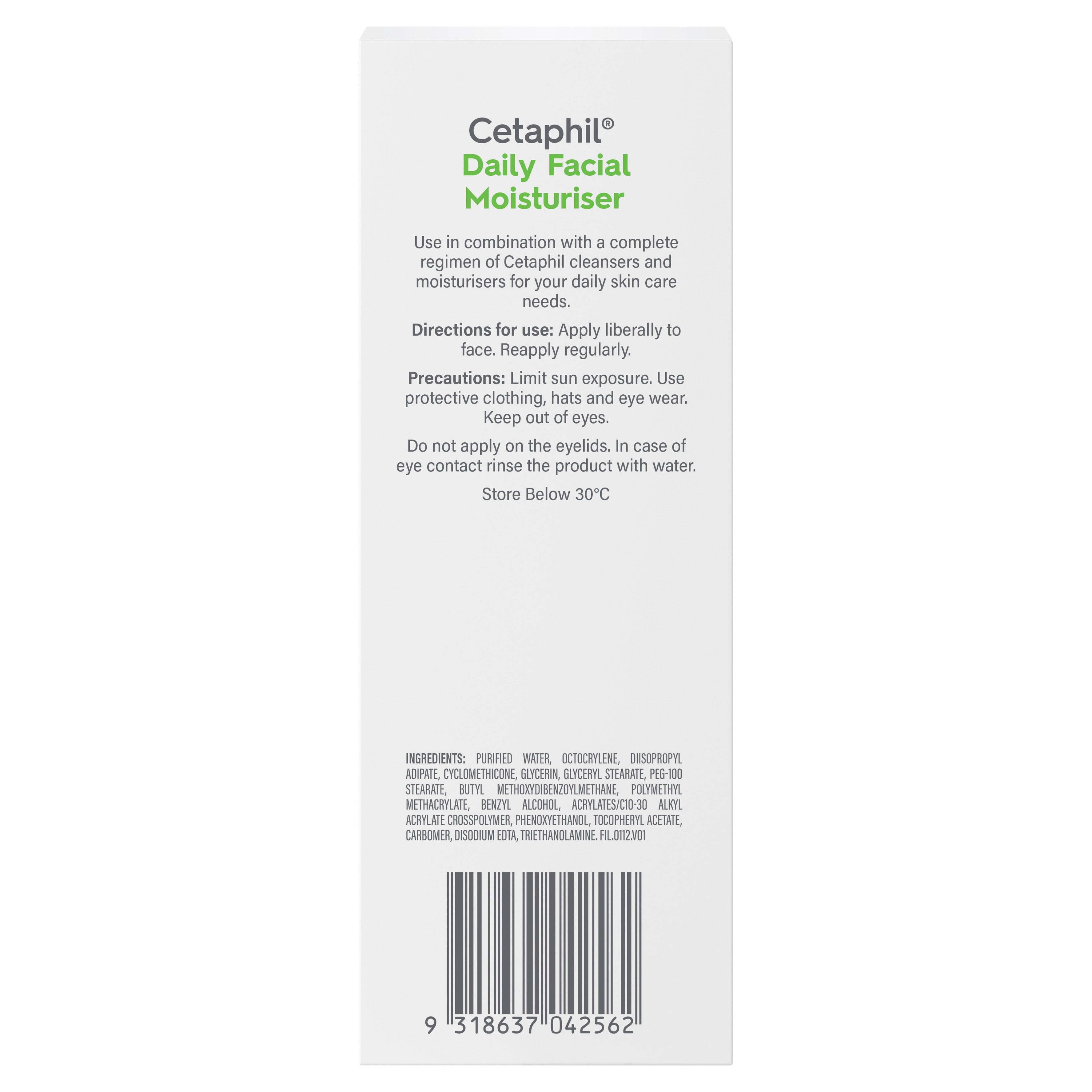 Cetaphil Dly Fcl Moist 118ml