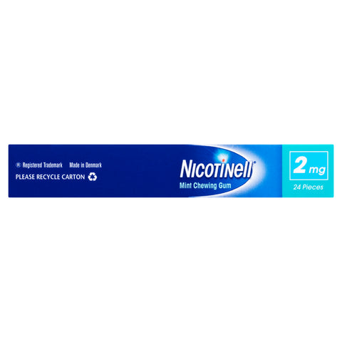 Nicotinell Stop Smoking Mint Gum Regular Strength 2mg 24 Pack