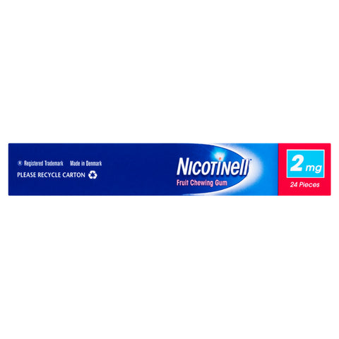 Nicotinell Stop Smoking Fruit Gum Regular Strength 2mg 24 Pack