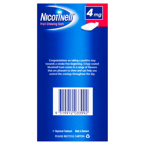 Nicotinell Stop Smoking Fruit Gum Extra Strength 4mg 96 Pack