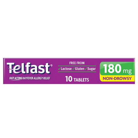 Telfast 180mg 10 Tablets