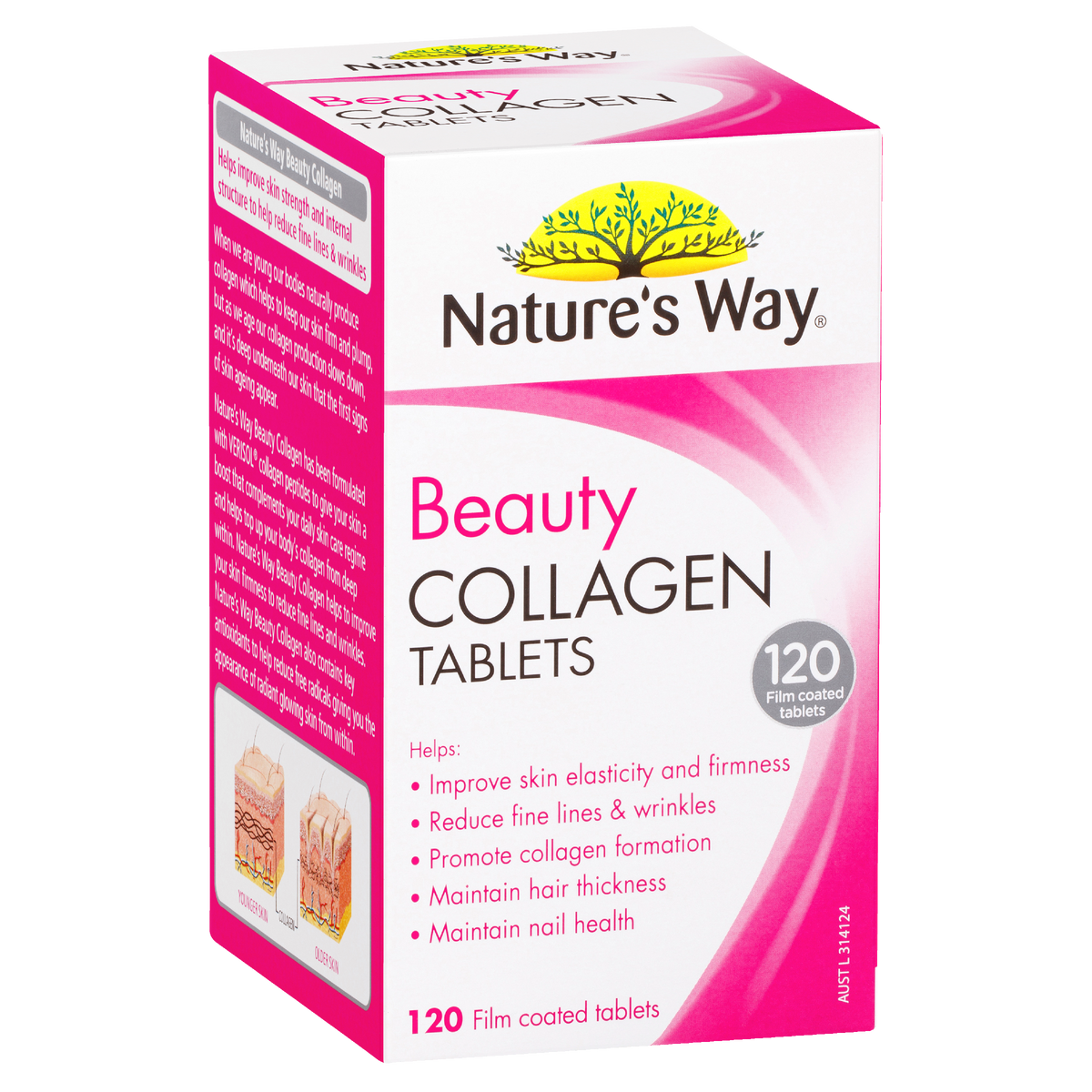 Natures Way Beauty Collagen 120 Tablets