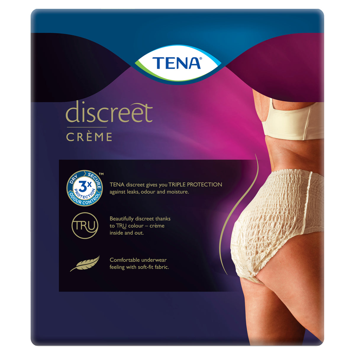 Tena Pant Discreet Sup Med 9 x2