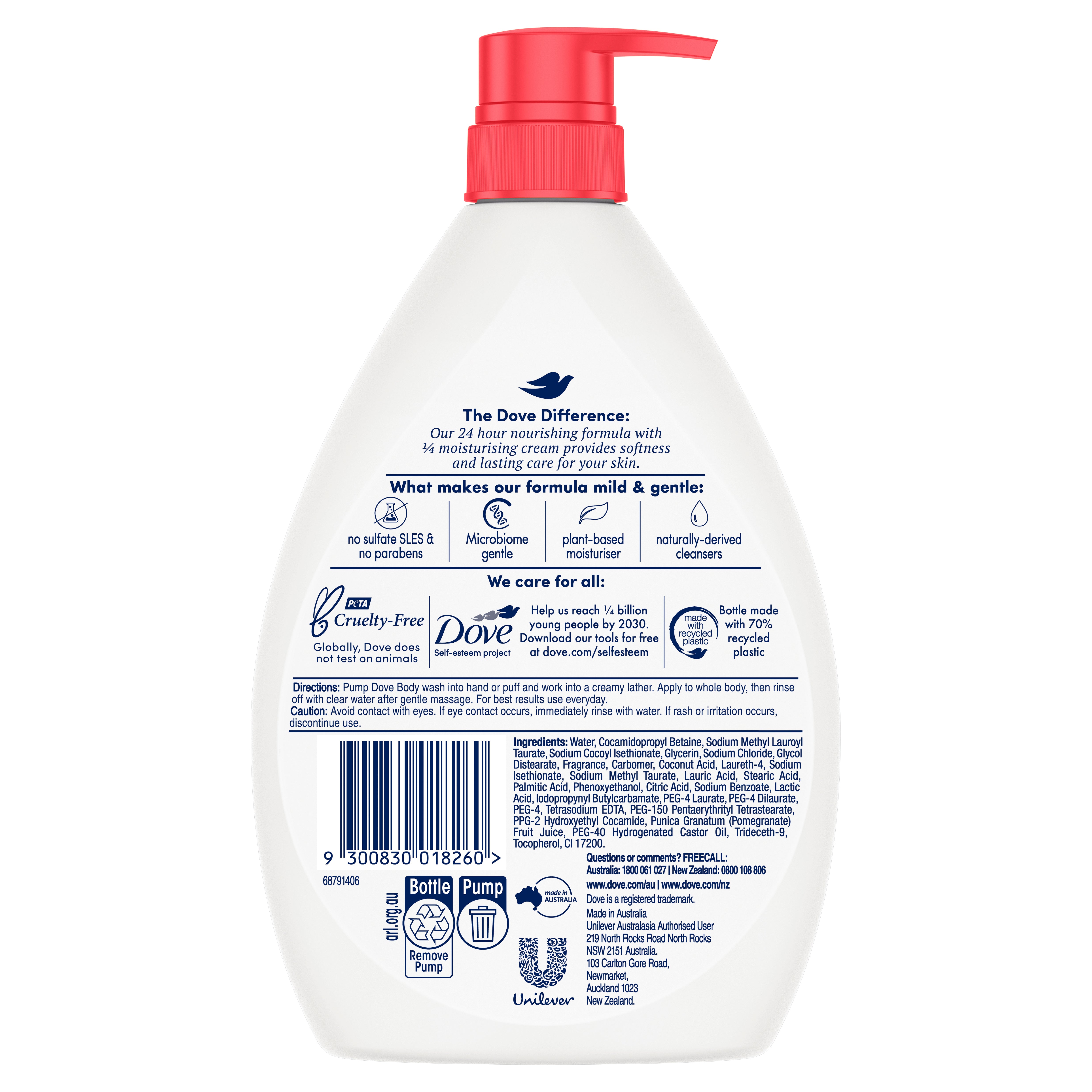 Dove BWash Revive 1Ltr