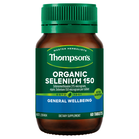 Thompsons Organic Selenium 150mcg 60 Tablets