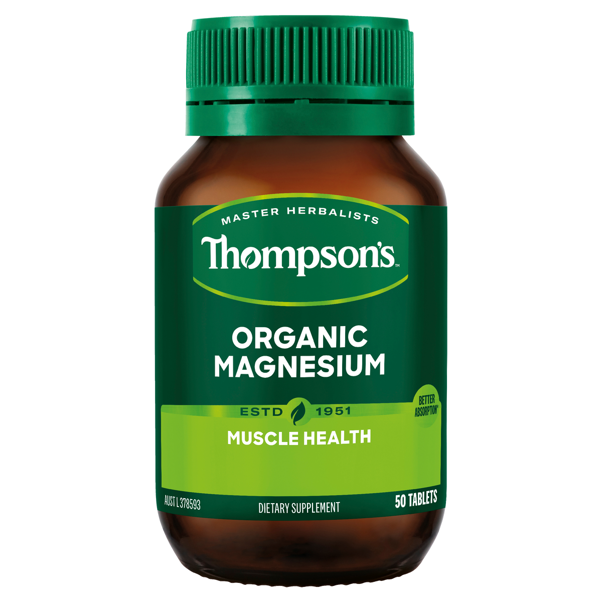 Thompsons Organic Magnesium 50 Tablets